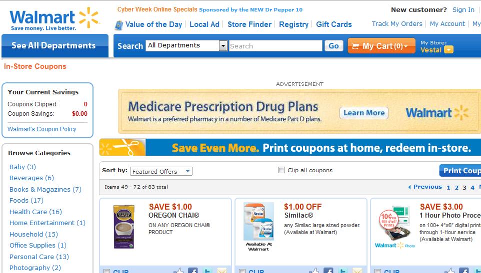 Walmart Coupons